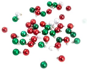 Vianočné guľky GERONI farebné 714511 (48ks)