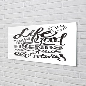 Obraz plexi Motivujúce hnedú reťazec 125x50 cm