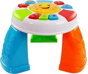 LEAN Toys Vzdelávací hrací stolík pre bábätká, tvary a farby so zvukmi