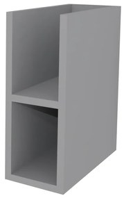 Mereo, Mereo Aira, kúpeľňová skrinka 20 cm, spodná, Multidecor, Šedá supermat, MER-CN797SSEDA