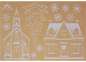 DECOLED Dekorativní polep do oken A3 náměstí