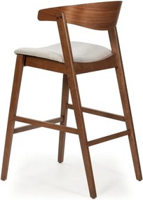 Barová stolička s nohami z dreva kaučukovníka Marckeric Divo