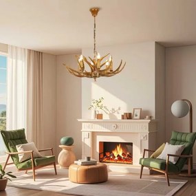 Brilagi - Luster na reťazi DEER 6xE14/10W/230V pr. 70 cm parohy