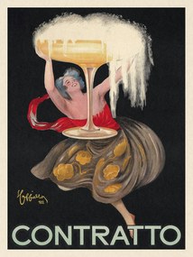Umelecká tlač Contratto (Vintage Alcohol Ad) - Leonetto Cappiello, (30 x 40 cm)