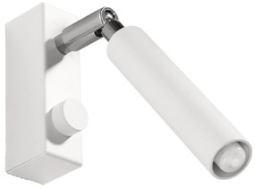 Nástenné svietidlo Eyetech, 1x biele kovové tienidlo, (možnosť polohovania)
