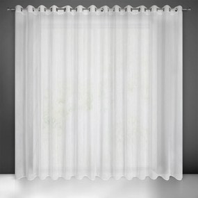 ZÁCLONA NA KRÚŽKOCH CARLA 300X250 CM BIELA