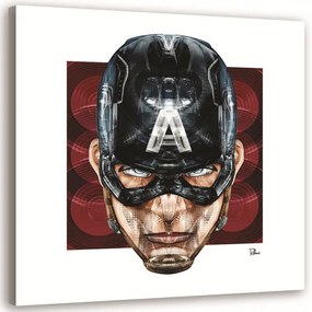 Gario Obraz na plátne Kapitán Amerika - Rubiant Rozmery: 30 x 30 cm