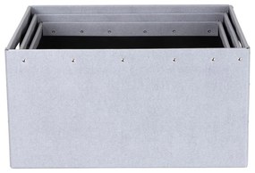 Svetlosivé kartónové úložné boxy v súprave 3 ks Ture – Bigso Box of Sweden