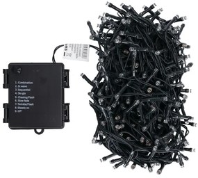 Aigostar - LED vonkajšia vianočná reťaz 500xLED/8 funkcií 4xAA 25,3 m viacfarebná