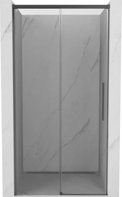 Mexen Rox, posuvné sprchové dvere 110 cm, 8mm číre sklo, grafitový profil, 8C2-110-000-95-00