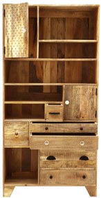 furniture-nabytek.cz - Úzka knižnica 90x180x35 z dreva mango