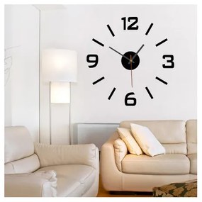 Nalepovacie nástenné hodiny z akrylu – moderné 3D plexi hodiny | SENTOP X0089