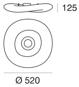 Linea Light 8006 - LED Stmievateľné stropné svietidlo MR. MAGOO LED/23W/230V