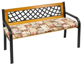 Bellatex Sedák na lavicu hladký Káva, 40 x 140 cm