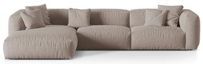 Béžová modulárna rohová pohovka (ľavý roh) Martina – Micadoni Home