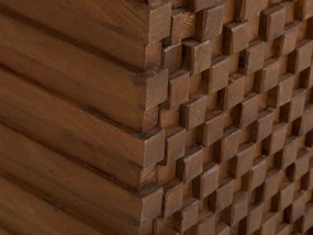 furniture-nabytek.cz - Masívna šatní skriňa Abadi z akáciového a mangového dreva, lakovaná, hnedá – 75×44×190 cm