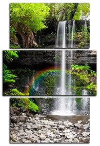 Obraz na plátne - Prírodný vodopád - obdĺžnik 7229C (90x60 cm)