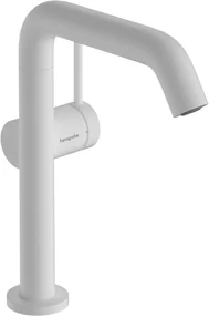Hansgrohe Tecturis S, páková umývadlová batéria 210 Fine CoolStart EcoSmart+ s otočným výtokom a odtokovou súpravou, biela matná, HAN-73360700