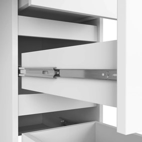 Písací stôl A-7 90 cm biely pravý