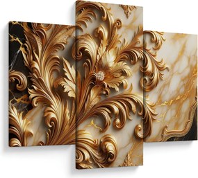 Obraz - Mramor so zlatom (90x60 cm)