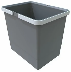 Odpadkový kôš s rukoväťami 15 l, sivá
