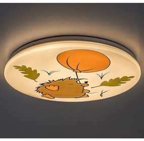 Rabalux 71191 detské stropné LED svietidlo Hedgy - ježko a balón, 24W, IP20, pr. 37,5 cm