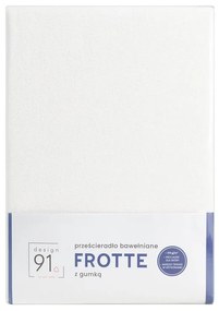 PRESTIERADLO FROTÉ S GUMIČKOU 160X200+20CM 170 BIELE