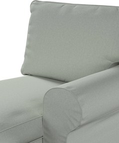 Poťah na ležadlo Ektorp (pravé) farba produktu modrá látka zapletaná