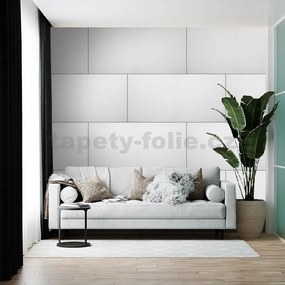 Stropné panely 3D XPS 4814, cena za kus, rozmer 100 cm x 50 cm, HLADKÝ biely, IMPOL TRADE