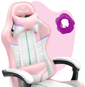 Hells Detská Herná stolička Hell's Chair HC-1004 KIDS Pink Rainbow