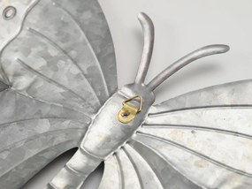 Nástenná kovová dekorácia motýľ BUTTERFLY 40 cm - viac farieb Farba: Modrá