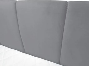 Posteľ boxspring Fresco 180x200 cm, svetlo šedá látka