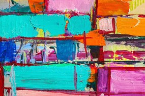 Samolepiaca tapeta jedinečná abstraktná kombinácia farieb