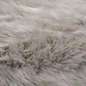 Sivý koberec Flair Rugs Sheepskin, ⌀ 120 cm