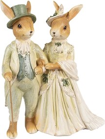 Dekorácia elegatný králičie pár - 17*8*21 cm