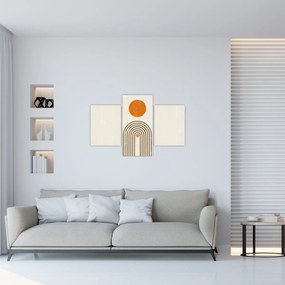 Obraz - Hnedé oblúky (90x60 cm)