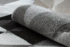 Koberec INTERO PLATIN 3D Trojuholníky, sivý