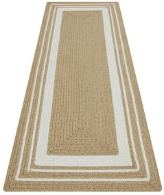 Kusový koberec Braided 105556 Creme Beige – na von aj na doma, 160x230, béžová, chodba / predsieň, Hanse Home