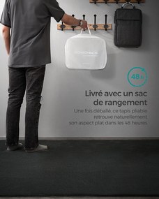 Koberec, 160 x 230 cm, protišmykový, možno prať v práčke, antracitovo sivý