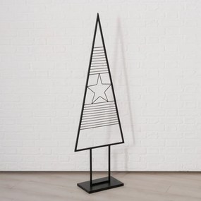 Vianočná dekorácia stromček Karin, výška: 152 cm, čierna