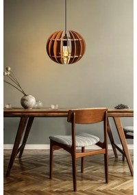 Luster na lanku 1xE27/60W/230V hnedá pr. 20 cm