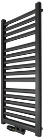 Regnis Elba, Vykurovacie teleso 440x500mm so stredovým pripojením 50mm, 289W, čierna, ELBA50/40/D5/BLACK