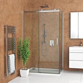 Roth Obdĺžnikový sprchový kút AMD2+AMB - bez vaničky ROTH-Variant: šírka dverí: 150 cm, šírka pevnej steny: 80 cm - (AMD2/1500_AMB/800), ROTH-Profily…