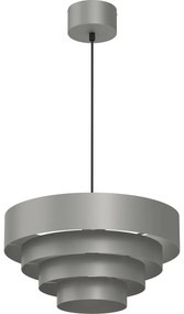Luster na lanku RINGS 1xE27/15W/230V šedá