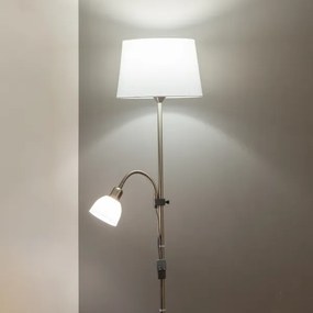 BRILAGI - Stojacia lampa CERIA 1xE27/100W/230V + 1xE14/25W matný chróm/biela