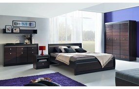 Sconto Komoda MALLORCA FR5 orech tmavý/dub milano