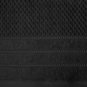 BAVLNENÝ UTERÁK ADORE SADA 6KS 50X90 CM ČIERNA
