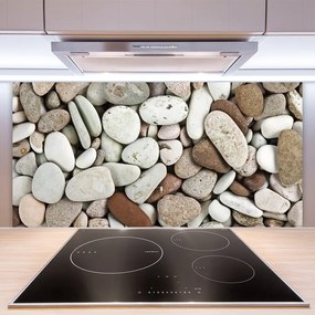 Sklenený obklad Do kuchyne Kamene dekoračné kamienky 120x60 cm