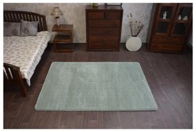 Luxusný kusový koberec Shaggy Azra zelený 80x150cm