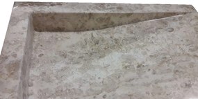 Indera Belu Cream 55378 Umývadlo z prírodného kameňa